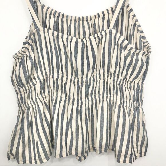 Universal Thread Blue White Striped Nautical Beach Cotton Tank Top - Picture 8 of 11